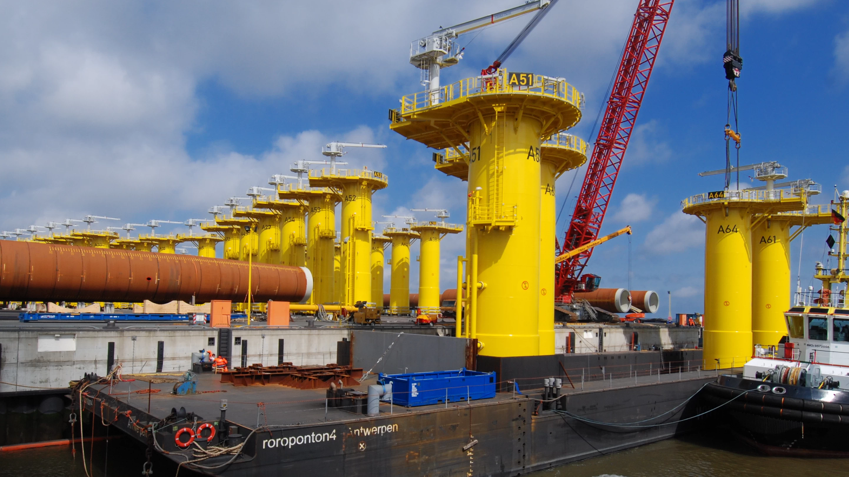 중량 화물 기중기를 통한 연결 부품 적재 중량 화물 기중기를 통한 연결 부품 적재