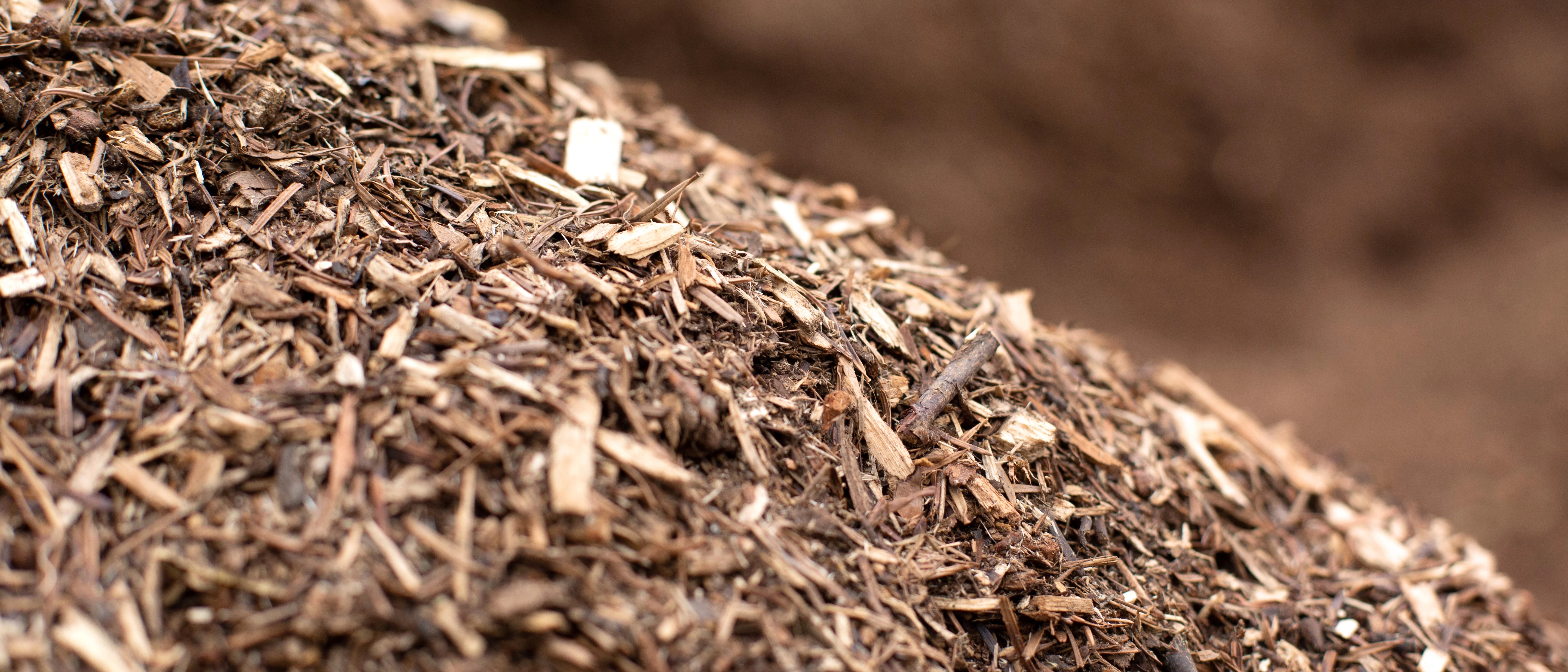 폐목재의 우드칩