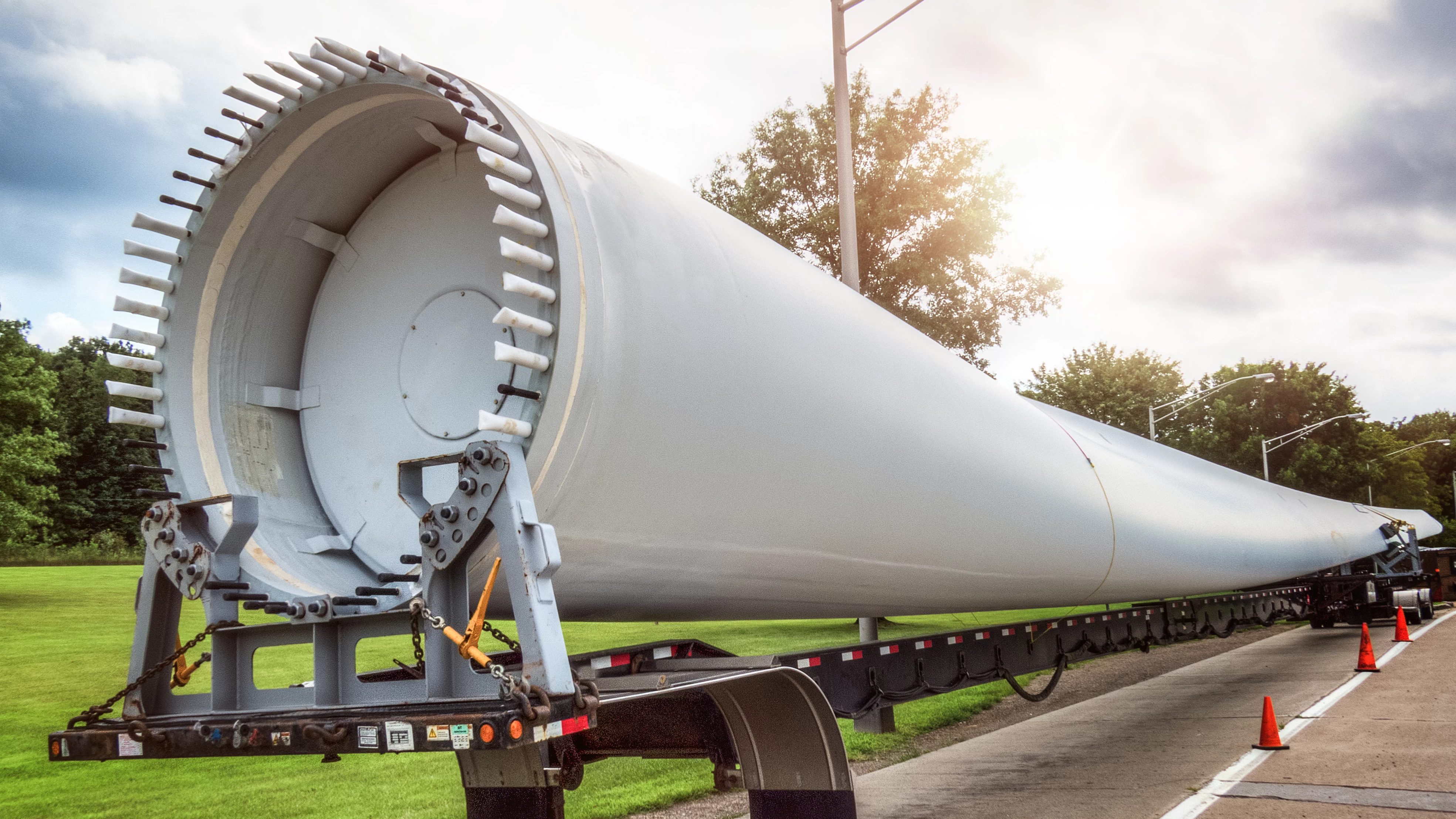 Rotorblatt per Landtransport Rotorblatt per Landtransport