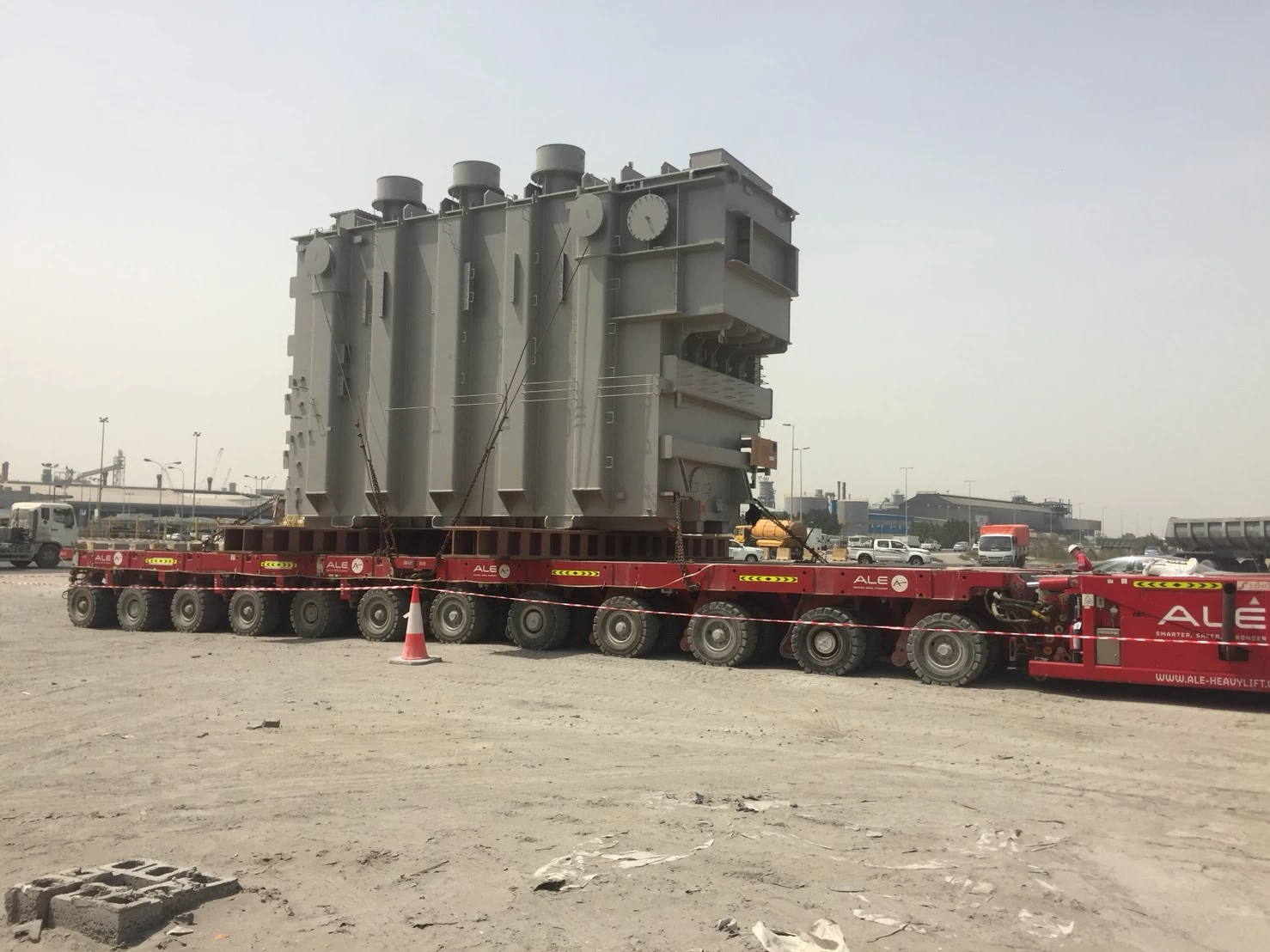 Transport of six rectifiers