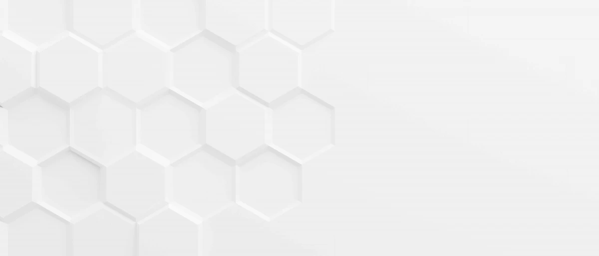 Weiße Hexagons