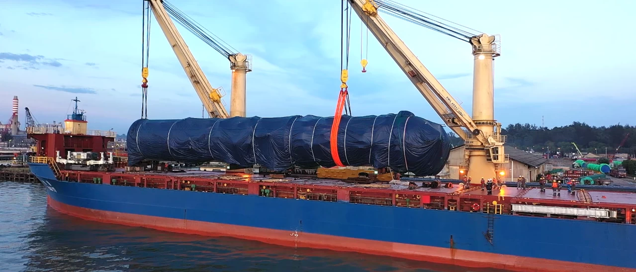 Discharging of vessel to SPMT